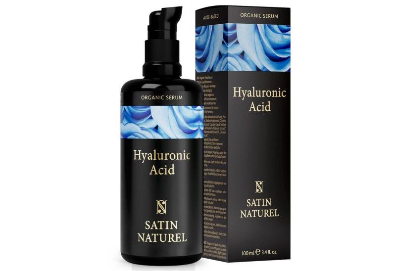 Satin Naturel Gesichtsserum Hyaluronsäure Bio Serum, 1-tlg., Nur für die äußere Pflege gesunder Haut geeignet. von Satin Naturel