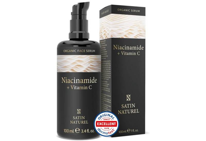 Satin Naturel Gesichtsserum Niacinamide Bio Serum + Vitamin C, 100% Vegan Satin Naturel Gesichtsserum Niacinamide Bio Serum + Vitamin C, 100% Vegan von Satin Naturel