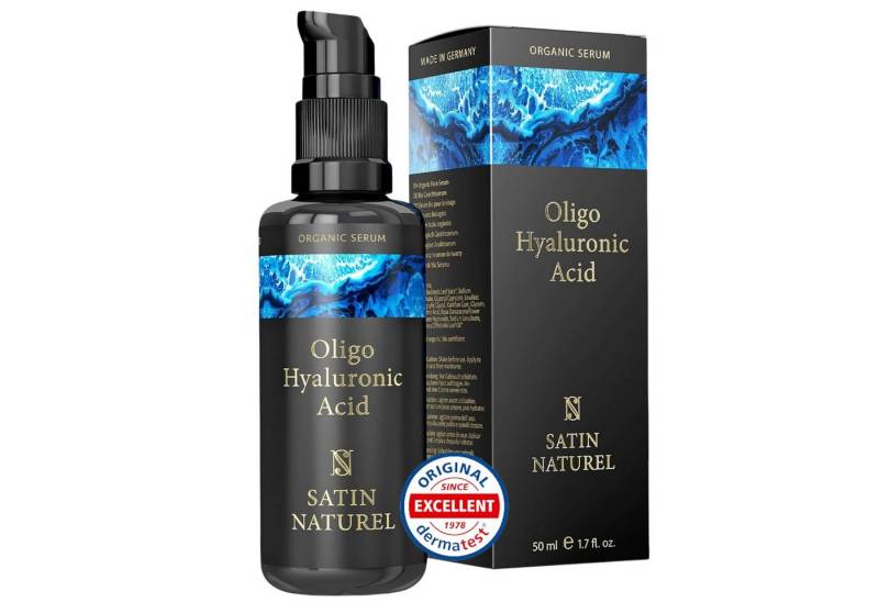 Satin Naturel Gesichtsserum Oligo-Hyaluronsäure Anti Aging & Anti Falten Serum, 50 ml, 1-tlg. von Satin Naturel