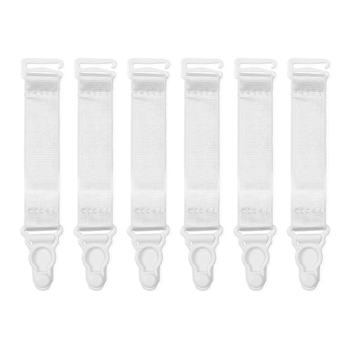 Satini Kurz Metallic Klipp Weit der Straps Gürtel Dessous Riemen (Weiß, 1.8cm) von Satini