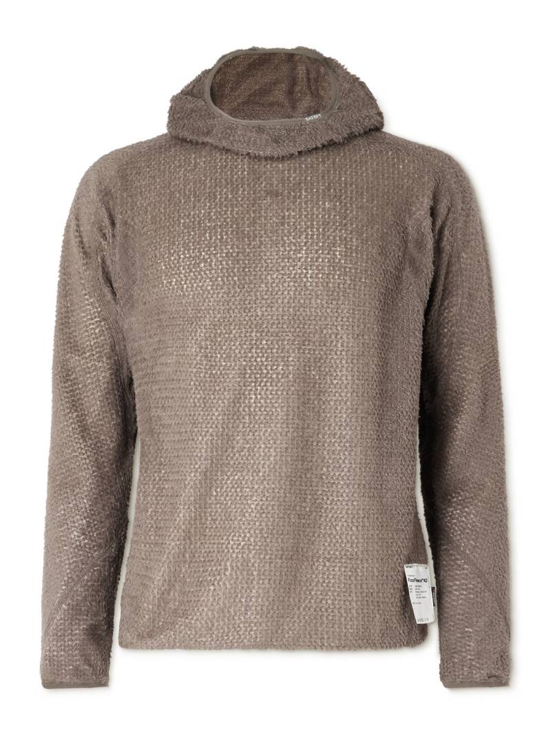 Satisfy - Brushed Ghostfleece™ Hoodie - Men - Brown - L von Satisfy