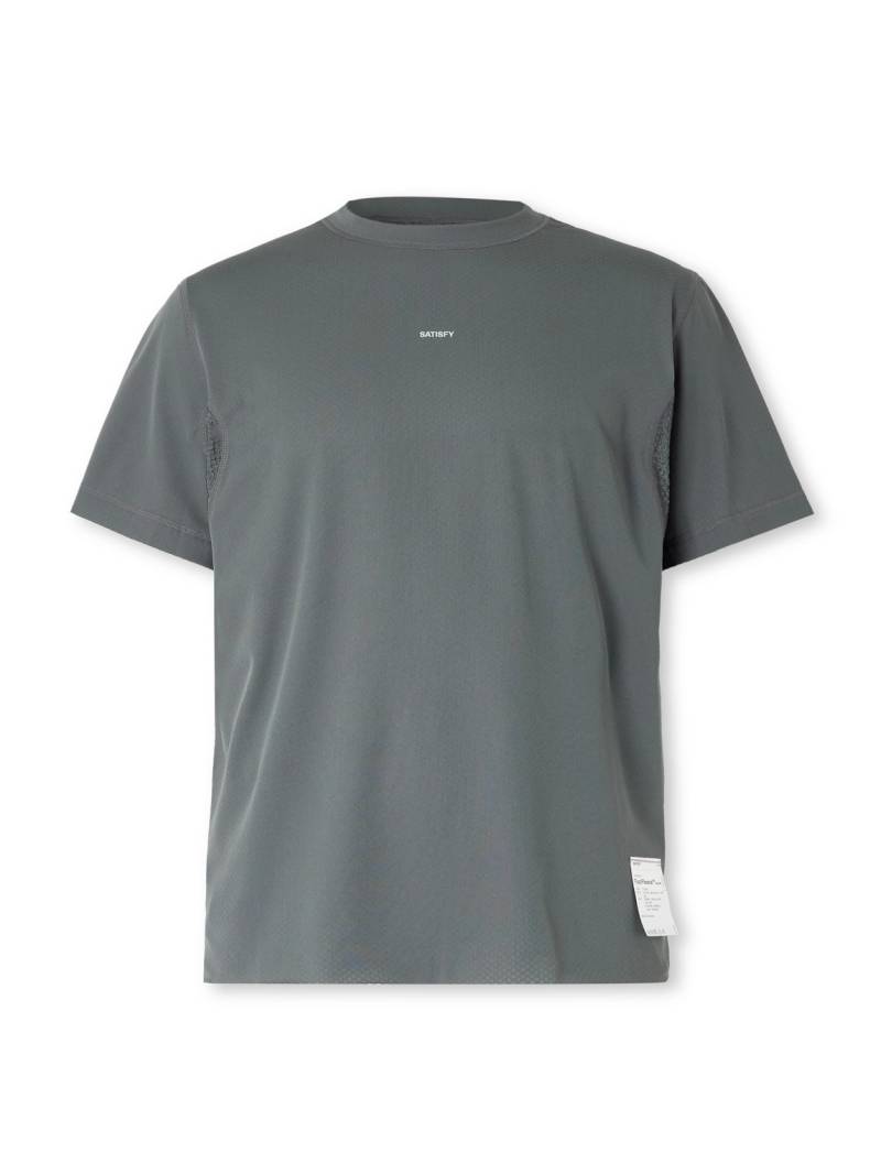 Satisfy - FuzzFleece™ Octa® T-Shirt - Men - Gray - L von Satisfy