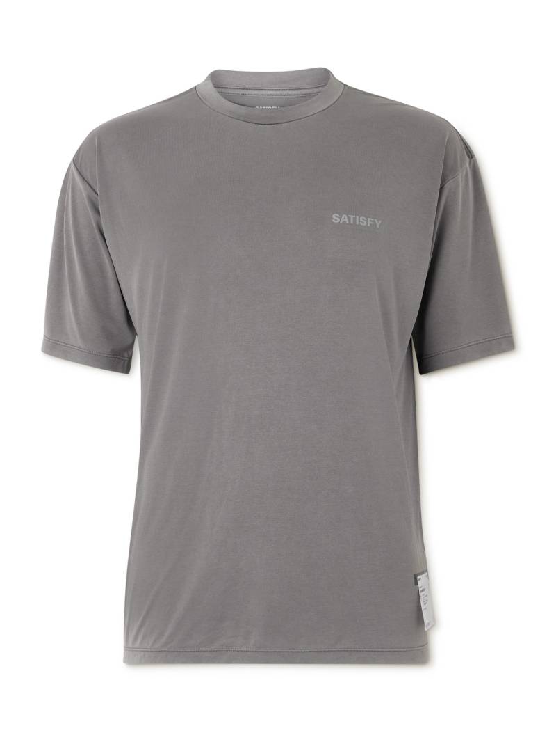 Satisfy - Logo-Print AuraLite™ T-Shirt - Men - Gray - 1 von Satisfy