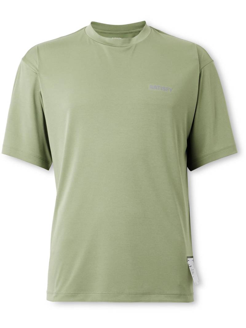 Satisfy - Logo-Print AuraLite™ T-Shirt - Men - Green - 1 von Satisfy