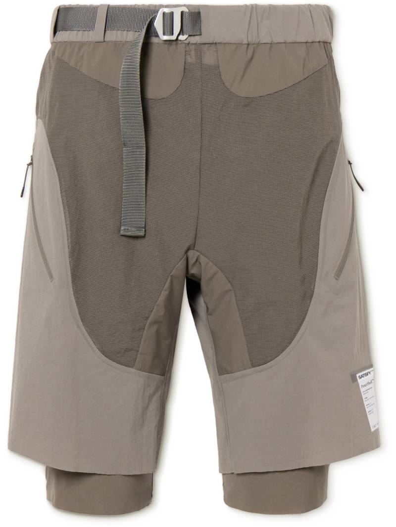 Satisfy - Oakley Straight-Leg Justice™ Compression Shorts - Men - Brown - XS von Satisfy