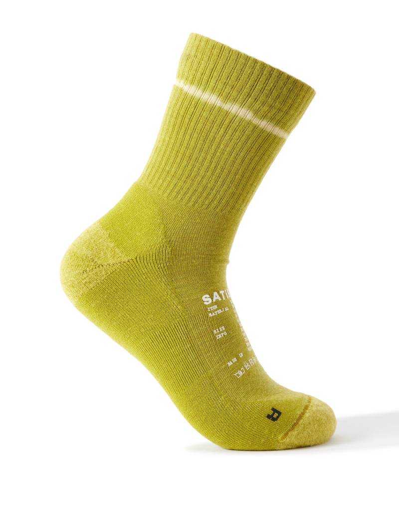 Satisfy - Stretch Merino Wool-Blend Socks - Men - Green - 43-46 von Satisfy