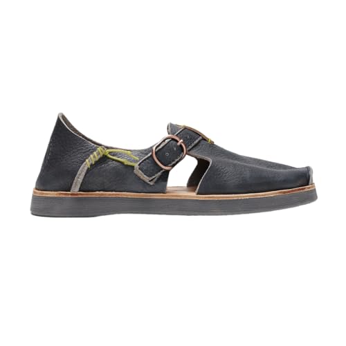 Satorisan - Benirras Premium - Sandalen Herren und Damen - Flache Leder Sandalen Bequem, Nachhaltig und Dauerhaft - Farbe Black - Größe 39 von Satorisan