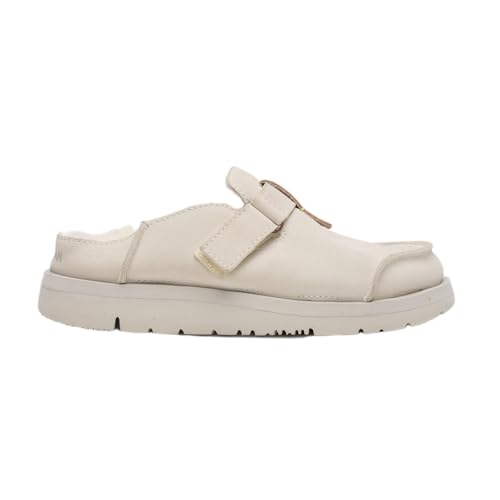 Satorisan - Uwabaki Clog Suede - Clog Damen - Leder Mule Bequem, Nachhaltig und Dauerhaft - Farbe Cream - Größe 40 von Satorisan