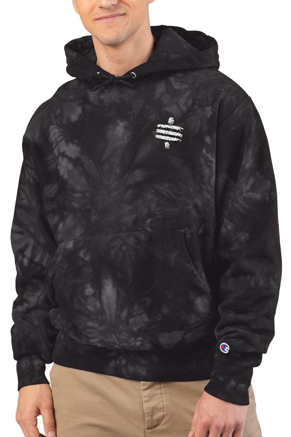 Tie-Dye Champion Hoodie, Satoshi Nakamoto Bitcoin Embroidery, Unisex Crypto Pullover, Sweatshirt, Gift, Trendy von SatoshiSupply