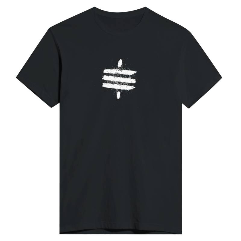 Vintage Bitcoin T-Shirt - White Satoshi Sati Sat Logo On Black Perfect For Crypto Fans von SatoshiSupply