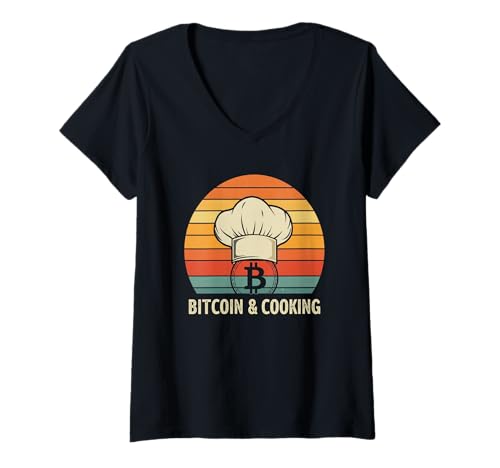 Damen Küche Bitcoiner Sizzling Cooking Cook Bitcoins Bitcoin T-Shirt mit V-Ausschnitt Damen Küche Bitcoiner Sizzling Cooking Cook Bitcoins Bitcoin T-Shirt mit V-Ausschnitt von Satoshis Fashion: The Bitcoin only Store