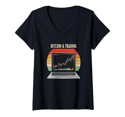 Damen trading trader sats blockchain finance geldmarkt bitcoin T-Shirt mit V-Ausschnitt Damen trading trader sats blockchain finance geldmarkt bitcoin T-Shirt mit V-Ausschnitt von Satoshis Fashion: The Bitcoin only Store