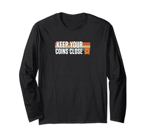 Keep Your Coins Close, sichere private Geldbörse, Krypto-Bitcoin Langarmshirt von Satoshis Fashion: The Bitcoin only Store