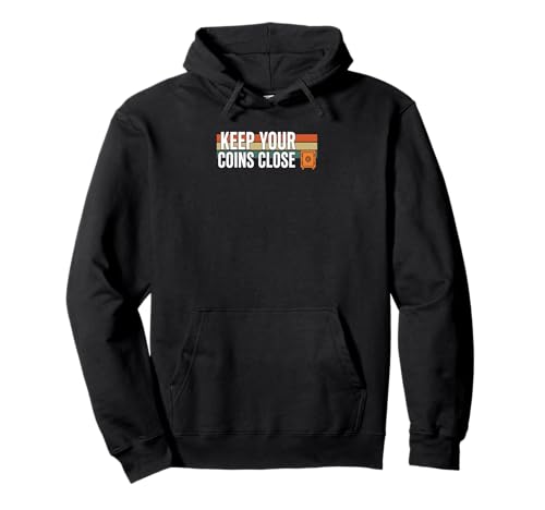Keep Your Coins Close, sichere private Geldbörse, Krypto-Bitcoin Pullover Hoodie von Satoshis Fashion: The Bitcoin only Store