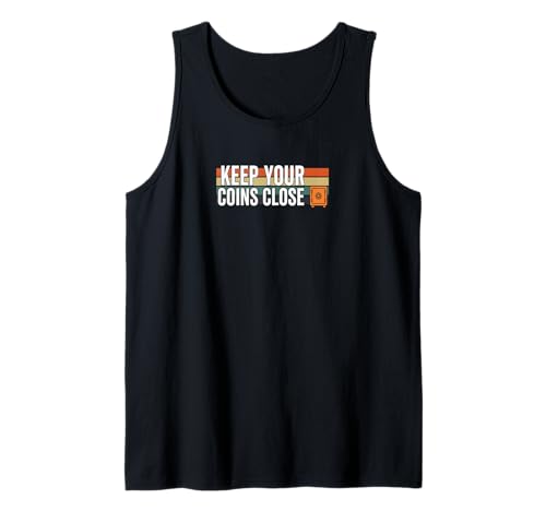 Keep Your Coins Close, sichere private Geldbörse, Krypto-Bitcoin Tank Top von Satoshis Fashion: The Bitcoin only Store