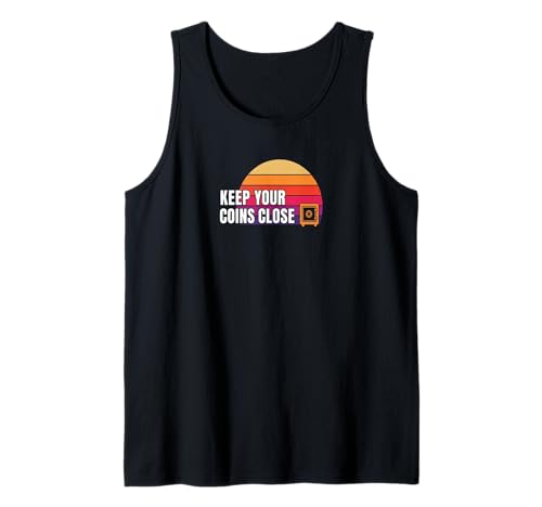 Keep Your Coins Close, sichere private Geldbörse, Krypto-Bitcoin Tank Top von Satoshis Fashion: The Bitcoin only Store