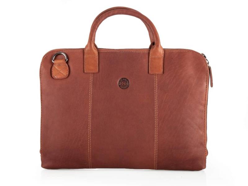 Sattlers & Co - Sattlers & Co The Barn Morgun Notebooktasche #68*023 Tan von Sattlers & Co