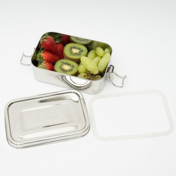 Sattvii® Klimaneutrale Premium Edelstahl Bento Box | Brotdose & Lunchbox mit Trennwänden von Sattvii®