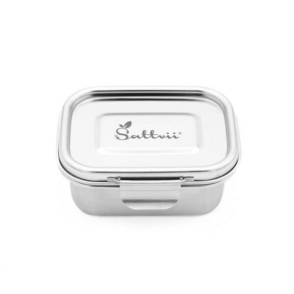 Sattvii® Klimaneutrale Premium Edelstahl-Brotdose | Bento Box & Lunchbox mit herausnehmbaren Trennwänden von Sattvii®