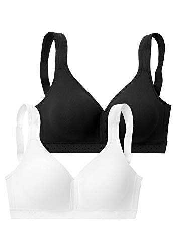 PETITE FLEUR Damen Soft-BH ohne Bügel im 2er-Pack, bequem von Saturday Knight