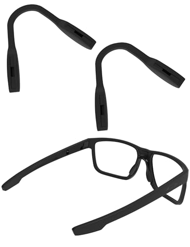 2 Paar Nasenpads für Oakley Split Time OO4129 Sonnenbrille, Schwarze Nasenpads, Einheitsgröße von Saucer