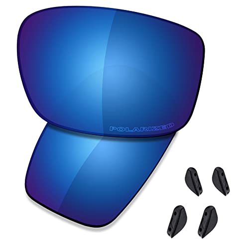 SAUCER Premium Ersatzgläser für Oakley Straightlink OO9331 | Straightlink Low Bridge Fit OO9336 Sonnenbrille, High Defense, Mitternachtsblau, polarisiert von Saucer