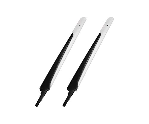 Saucer -Bügelschieber für Oakley Flight Jacket Sonnenbrille., (Schwarzer Tempel mit weiÃŸer Socke), EinheitsgröÃŸe von Saucer