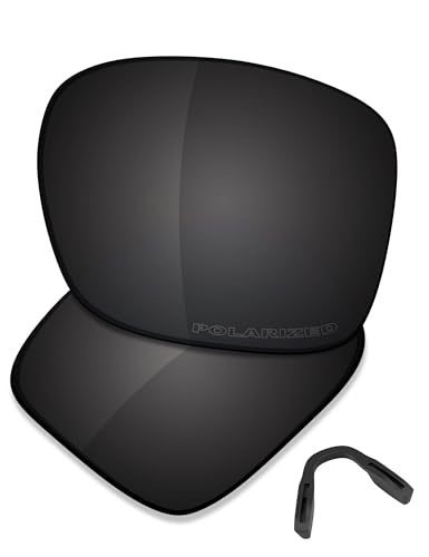Saucer Hochwertige Ersatzgläser und Nasenpolster für Oakley Futurity Sun OO9482 Sonnenbrille, Carbon-Schwarz, polarisiert, Einheitsgröße von Saucer