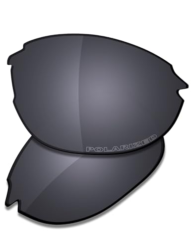 Saucer Premium-Ersatzgläser, kompatibel mit Smith Parallel 2, 71 mm Sonnenbrille, Schild, schwarz, polarisiert, Einheitsgröße von Saucer