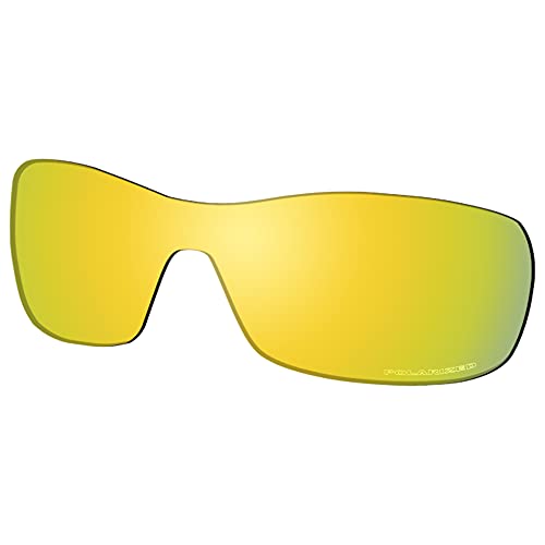 Saucer Premium Ersatzgläser für Oakley Antix Sonnenbrillen High Definition - 24K Gold Polarisiert von Saucer