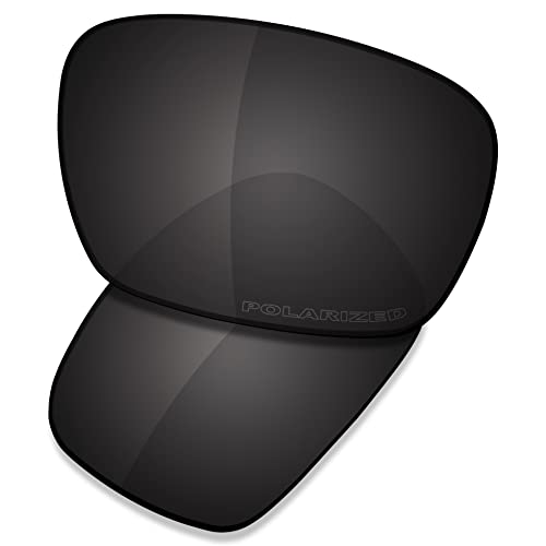 Saucer Premium Ersatzgläser für Oakley Badman OO6020 Sonnenbrillen High Definition - Carbon Black Polarisiert von Saucer