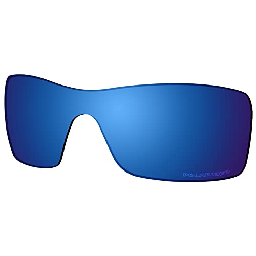 Saucer Premium Ersatzgläser für Oakley Batwolf OO9101 Sonnenbrille, High Definition – Mitternachtsblau polarisiert, Einheitsgröße von Saucer