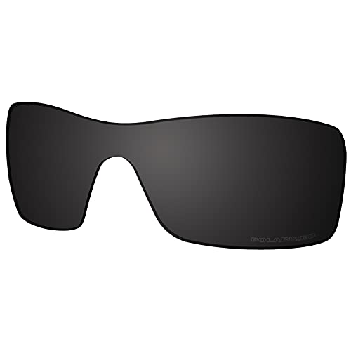 Saucer Premium Ersatzgläser für Oakley Batwolf OO9101 Sonnenbrillen High Defense - Carbon Black Polarisiert von Saucer