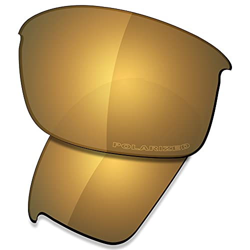 Saucer Premium Ersatzgläser für Oakley Bottle Rocket OO9164 Sonnenbrillen High Defense - Bronze Gold Polarisiert von Saucer