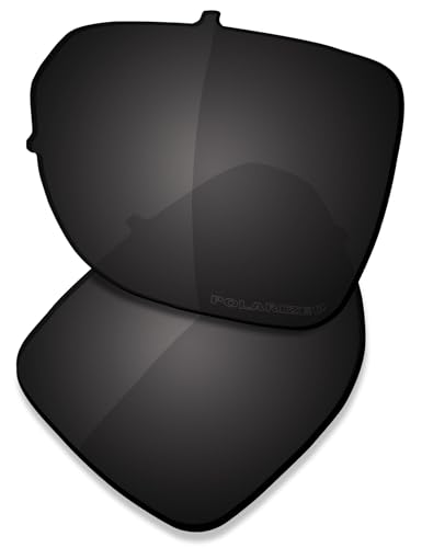 Saucer Premium Ersatzgläser für Oakley Castel OO9147 Sonnenbrille, Hohe Verteidigung – Carbon-Schwarz, polarisiert, Einheitsgröße von Saucer