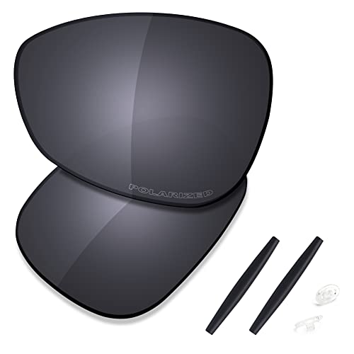 Saucer Premium Ersatzgläser für Oakley Crosshair 1.0 (2005) Sonnenbrillen High Definition - Shield Black Polarisiert von Saucer