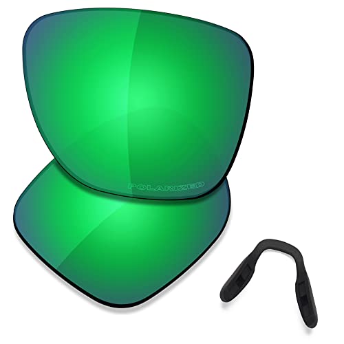 Saucer Premium Ersatzgläser für Oakley Crossrange XL OO9360 Sonnenbrillen High Defense - Jade Green Polarisiert von Saucer