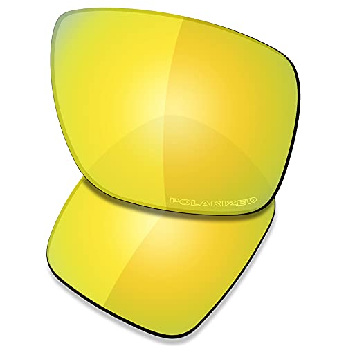 Saucer Premium Ersatzgläser für Oakley Dispatch 1 OO9090 Sonnenbrillen High Definition - 24K Gold Polarisiert von Saucer