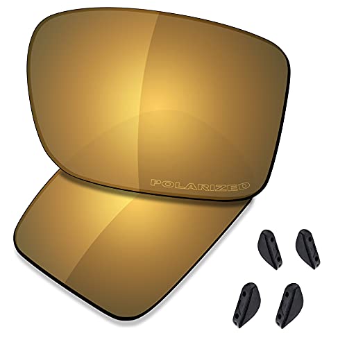 Saucer Premium Ersatzgläser für Oakley Double Edge OO9380 Sonnenbrillen High Defense - Bronze Gold Polarisiert von Saucer