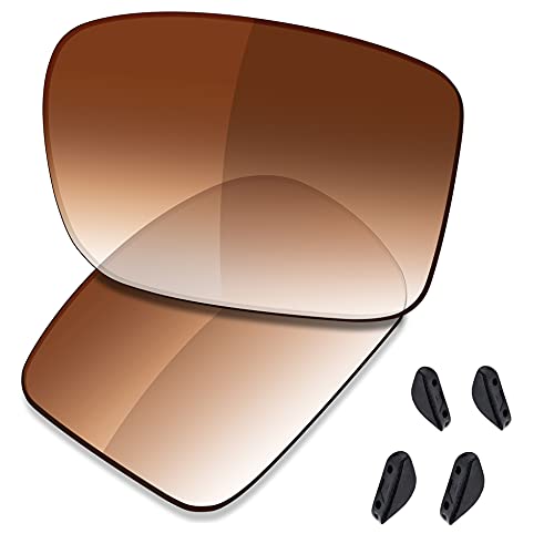 Saucer Premium Ersatzgläser für Oakley Double Edge OO9380 Sonnenbrillen High Defense - Brown Gradient Tint Polarisiert von Saucer