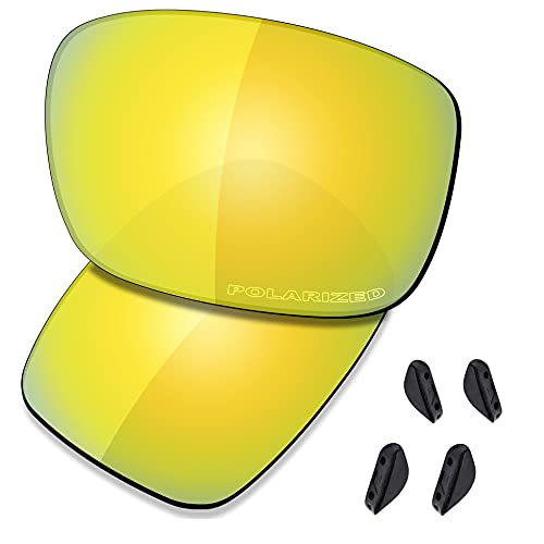 Saucer Premium Ersatzgläser für Oakley Drop Point OO9367 Sonnenbrillen High Defense - 24K Gold Polarisiert von Saucer