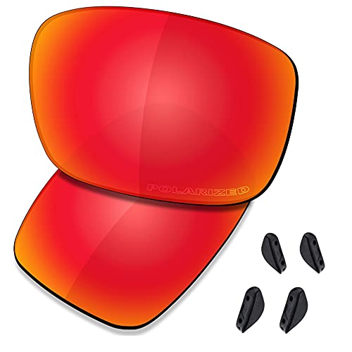 Saucer Premium Ersatzgläser für Oakley Drop Point OO9367 Sonnenbrillen High Definition - Fire Red Polarisiert von Saucer