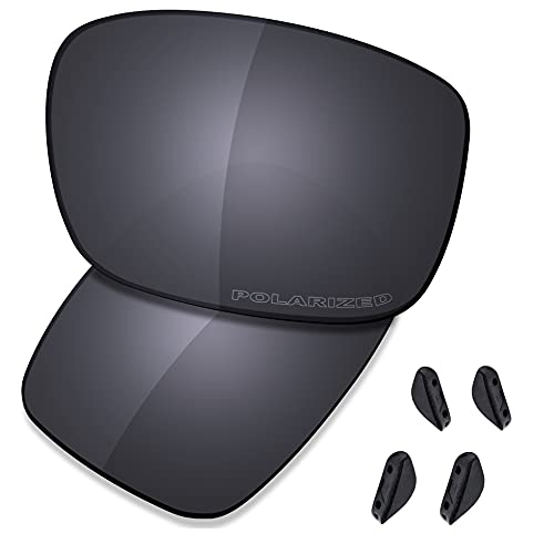 Saucer Premium Ersatzgläser für Oakley Drop Point OO9367 Sonnenbrillen High Definition - Shield Black Polarisiert von Saucer