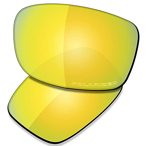 Saucer Premium Ersatzgläser für Oakley Fives Squared Sonnenbrillen High Definition - 24K Gold Polarisiert von Saucer