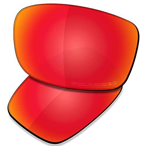 Saucer Premium Ersatzgläser für Oakley Fives Squared Sonnenbrillen High Definition - Fire Red Polarisiert von Saucer