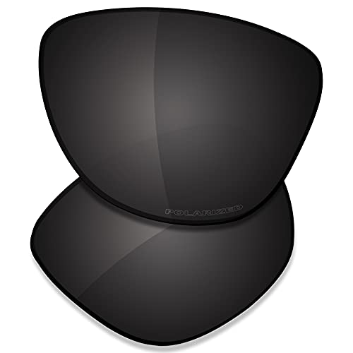 Saucer Premium Ersatzgläser für Oakley Frogskins Mix OO9428 Sonnenbrillen High Defense - Carbon Black Polarisiert von Saucer