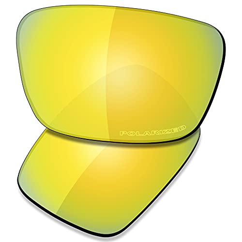 Saucer Premium Ersatzgläser für Oakley Fuel Cell OO9096 Sonnenbrillen High Defense - 24K Gold Polarisiert von Saucer