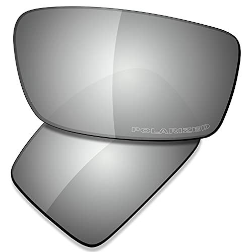 Saucer Premium Ersatzgläser für Oakley Gascan Sonnenbrillen High Definition - Chrome Metal Polarisiert von Saucer