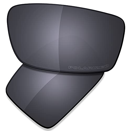 Saucer Premium Ersatzgläser für Oakley Gascan Sonnenbrillen High Definition - Shield Black Polarisiert von Saucer