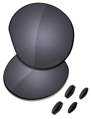 Saucer Premium-Ersatzgläser für Oakley HSTN OO9464 50 mm Sonnenbrille, Schild, schwarz, polarisiert, Einheitsgröße von Saucer